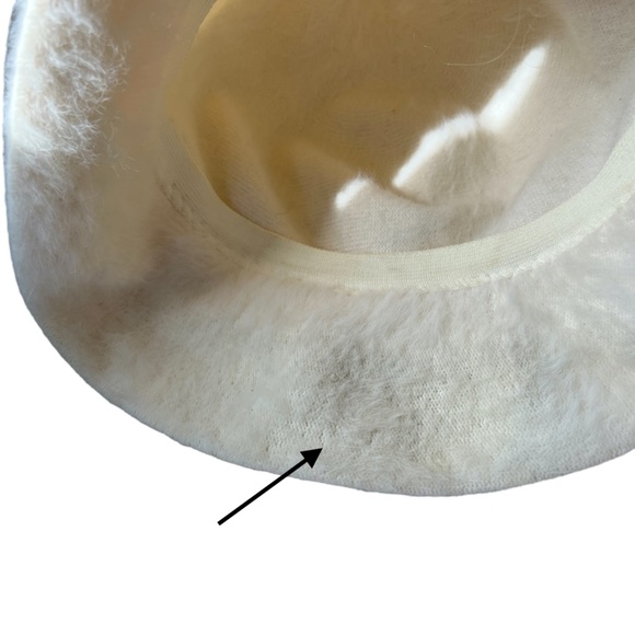 Kangol Design Women's 45% Rabbit Hair Hat Ivory Sz M See Notes & Chart Pre-Owned - Picture 11 of 11